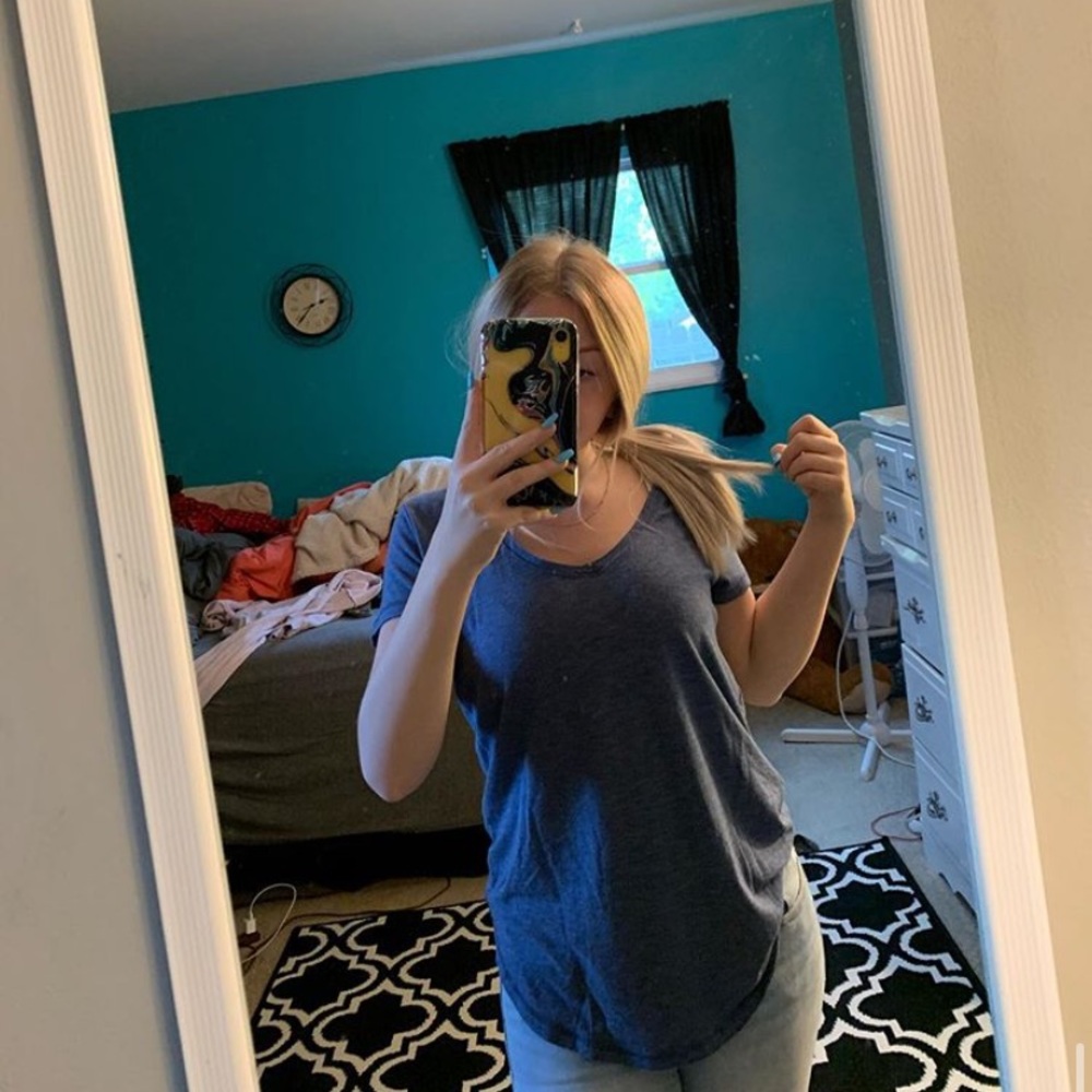 blue tee